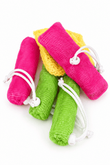 Hotdog Style Plastic Loofah Sleeve