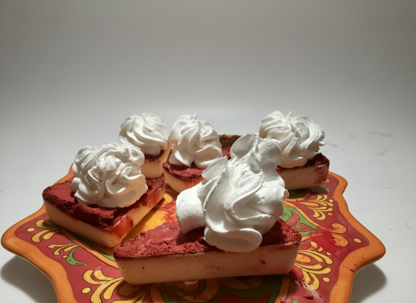 Red and White Pie Soap