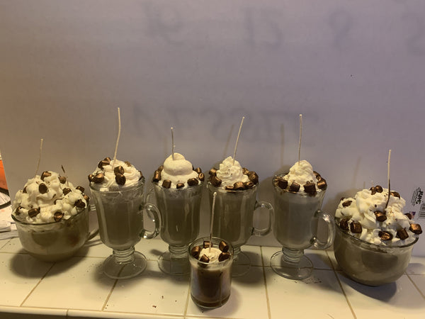 Organic CocoSoy Coffee Candle with was melts