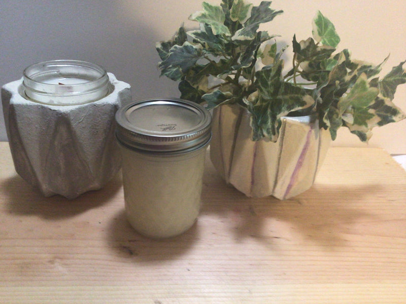Concrete candle holders /planters. Handmade