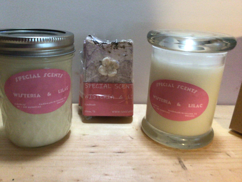 Summer Candles-Sea Foam, Buds and Blossoms, Wisteria Lilac, Energizing Motivation