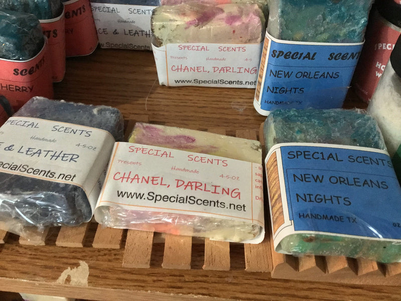 Current Special Scents Bar Soap Inventory at our Shoppe