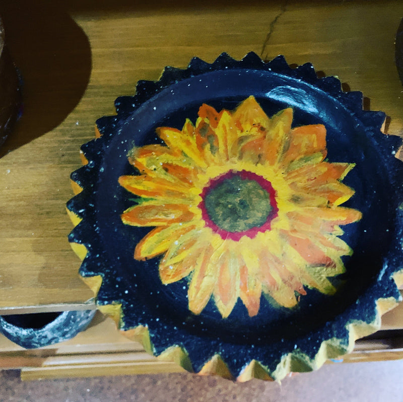 Small Plate with Diamond Detailed Edges, Reformation Road Pottery