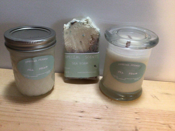 Summer Candles-Sea Foam, Buds and Blossoms, Wisteria Lilac, Energizing Motivation