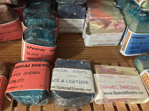 Current Special Scents Bar Soap Inventory at our Shoppe
