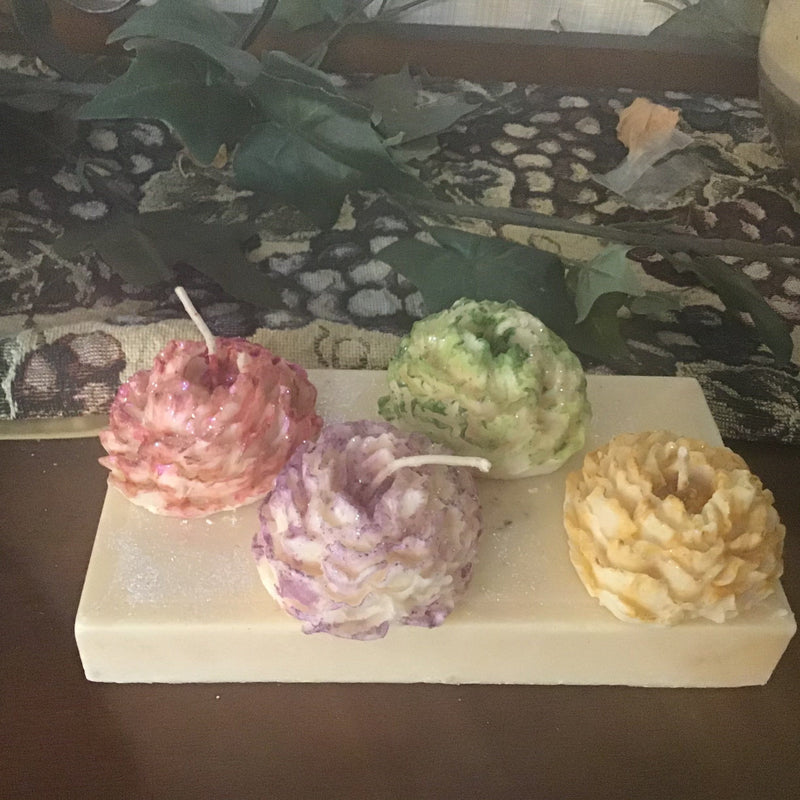 Unscented candles and soap