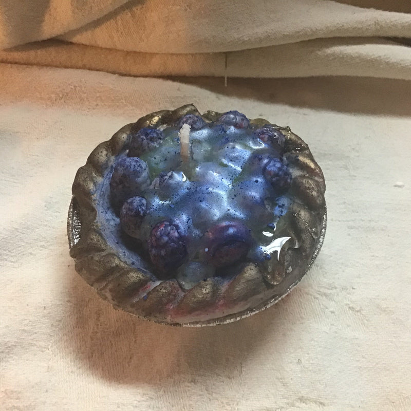 3 inch Small Blueberry Tart Candle