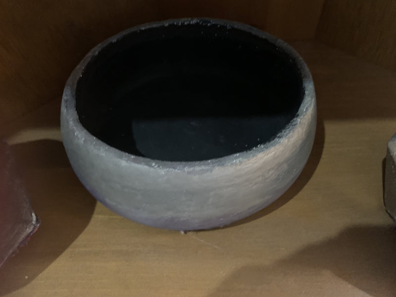 Large Glazed Cement Bowls