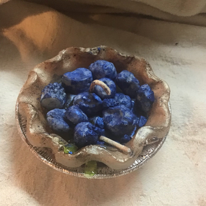 3 inch Small Blueberry Tart Candle