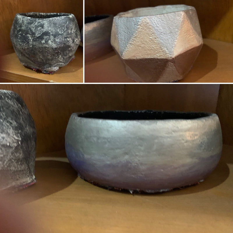 Reformation Road Collection, Handmade Rough Concrete Vessels