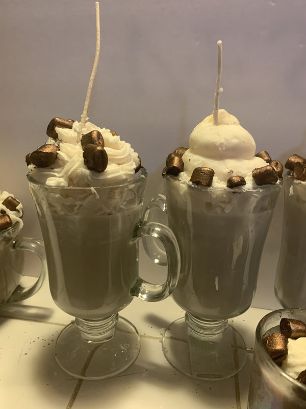 Organic CocoSoy Coffee Candle with was melts