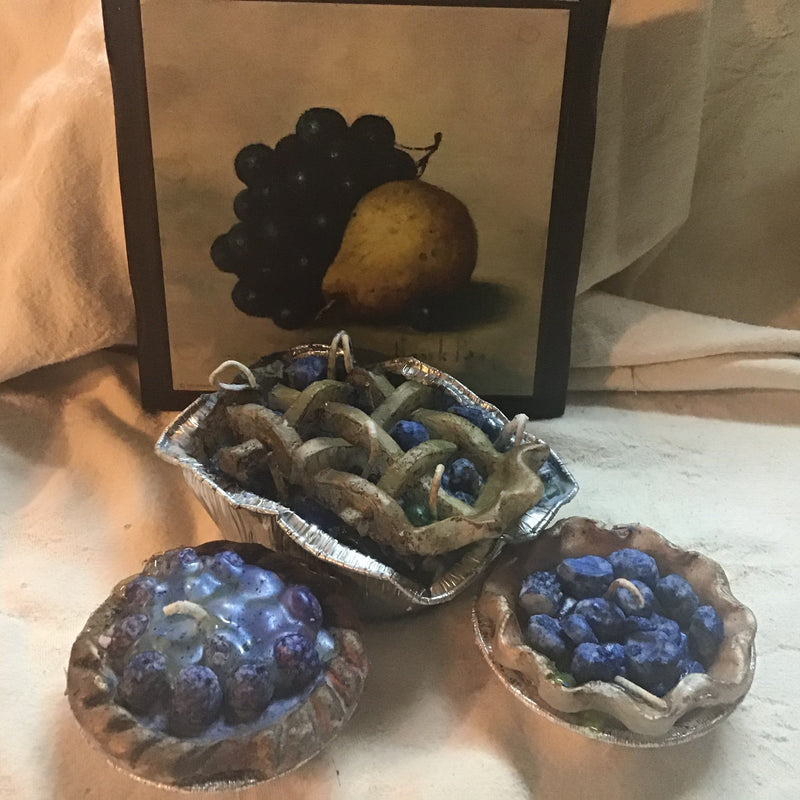3 inch Small Blueberry Tart Candle