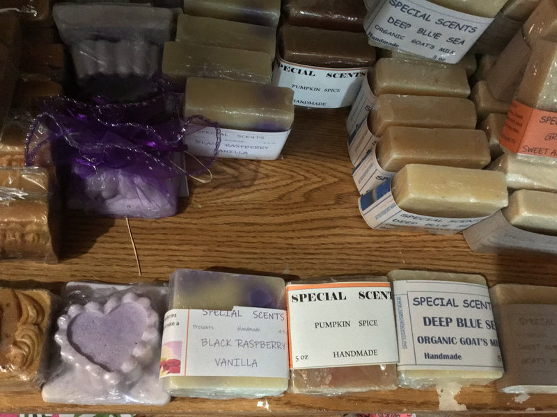 Current Special Scents Bar Soap Inventory at our Shoppe